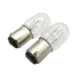 Light Bulb 15 watt, 5/8'' Base, Small Glass, Push in Style - Part # 4PCW - Central Michigan Sewing Supplies