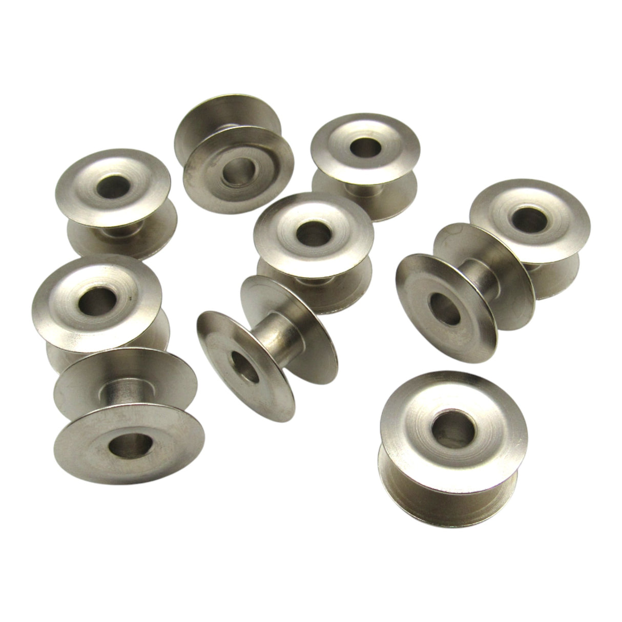 Industrial Metal Bobbins (10 Pack) - Singer Part # 233939 - G Style Closed Type - Singer Consew Durkopp - Central Michigan Sewing Supplies
