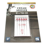 Organ ELx705 CR Chromium Serger Needles - Overlock & Cover Stitch