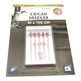 Organ ELx705 CR Chromium Serger Needles - Overlock & Cover Stitch