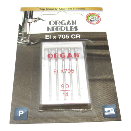 Organ ELx705 CR Chromium Serger Needles - Overlock & Cover Stitch