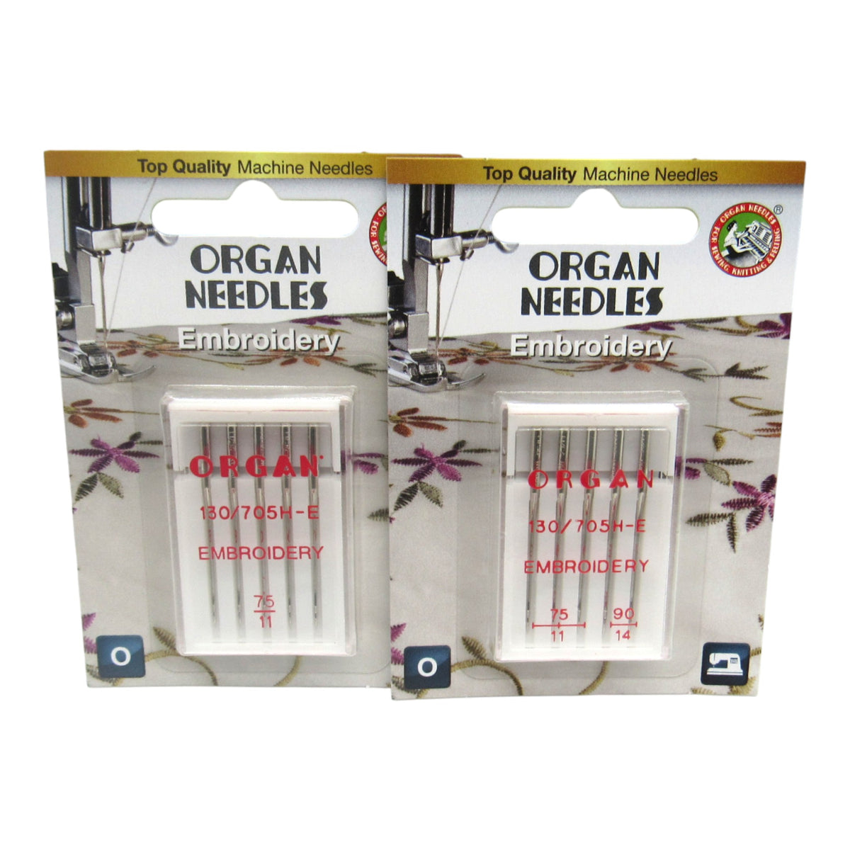 Organ 15x1 ST Embroidery Sewing Machine Needles - Universal Fit (5-Pack ...