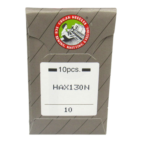 Organ HAx130N Top-Stitch/Decorative Needles - Chrome Finish (10-Pack) - Central Michigan Sewing Supplies