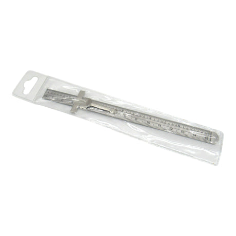 Metric 6" Steel Ruler with Pocket Clip - Part #301ME - Central Michigan Sewing Supplies