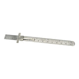 Metric 6" Steel Ruler with Pocket Clip - Part #301ME - Central Michigan Sewing Supplies