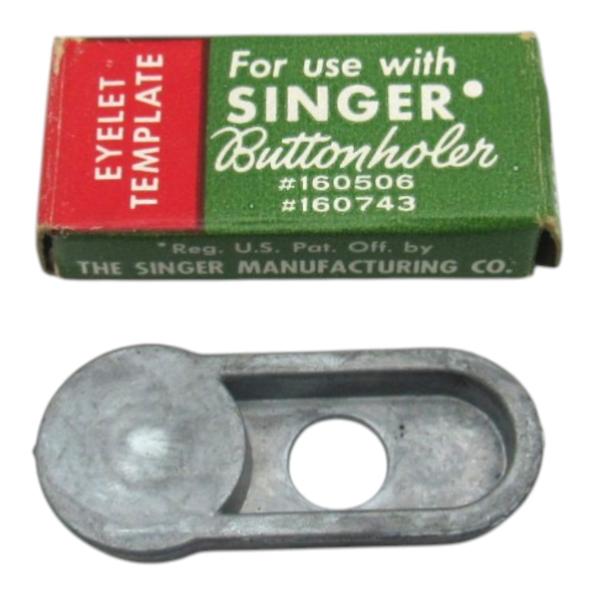 Singer Buttonholer Eyelet Template – Part #161231 | Vintage Original - Central Michigan Sewing Supplies