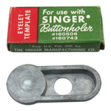 Singer Buttonholer Eyelet Template – Part #161231 | Vintage Original - Central Michigan Sewing Supplies