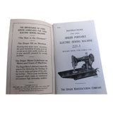 Original Singer 221-1 Instruction Manual Form 18740 Rev. 1235 (December 1935) - School-Bell Edition - Central Michigan Sewing Supplies