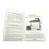 Original Singer 221-1 Instruction Manual Form 18740 Rev. 1235 (December 1935) - School-Bell Edition - Central Michigan Sewing Supplies