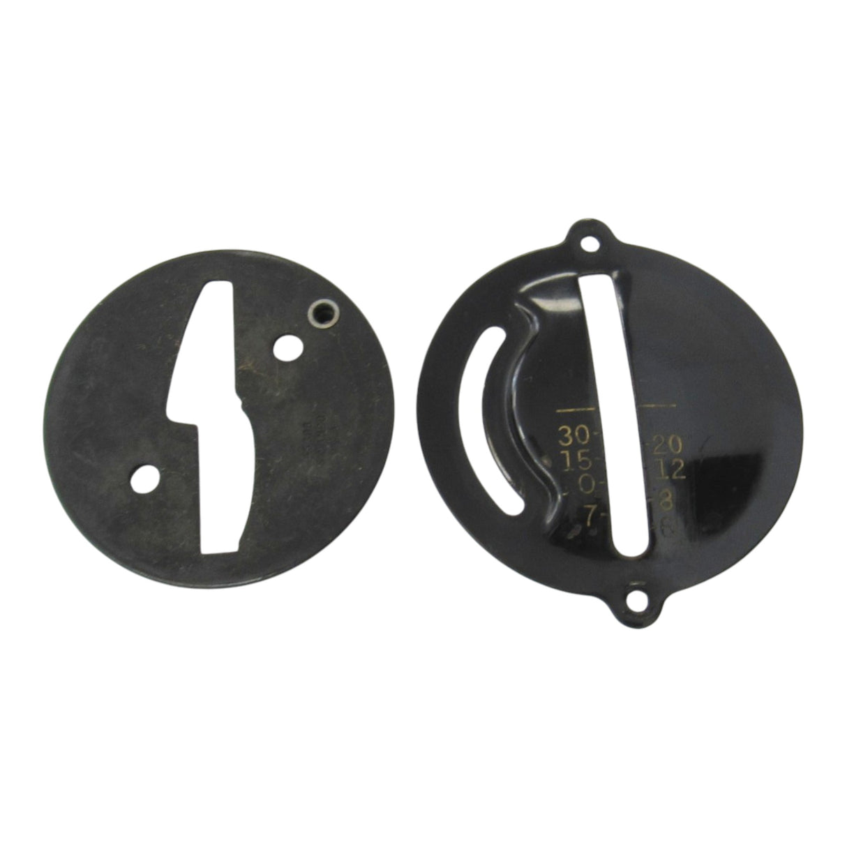 Original Singer Stitch Length Cover & Adjuster Plate - Parts #45306 & #45308 (Simanco) | Fits 15-87, 15-88, 15-90, 15-91, 201, 201-2, 201K - Central Michigan Sewing Supplies