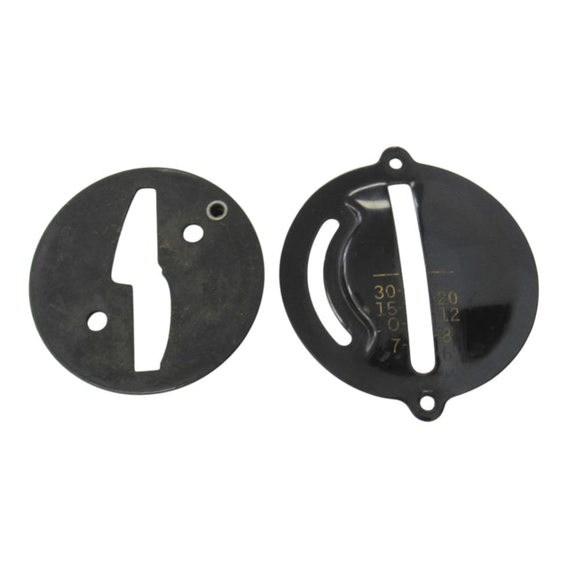 Original Singer Stitch Length Cover & Adjuster Plate - Parts #45306 & #45308 (Simanco) | Fits 15-87, 15-88, 15-90, 15-91, 201, 201-2, 201K - Central Michigan Sewing Supplies