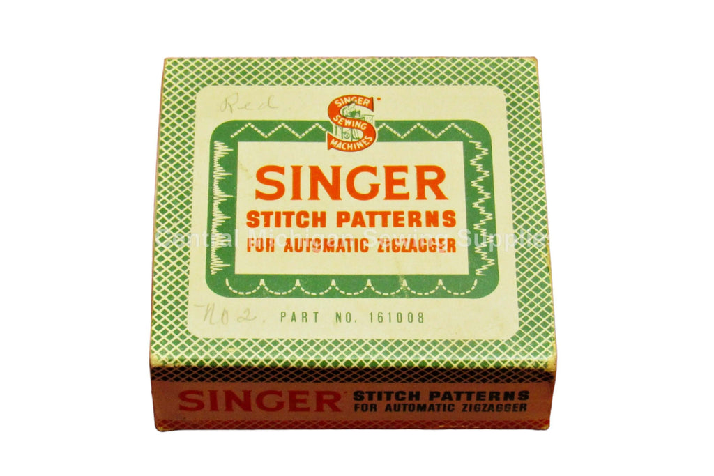 Singer Sewing Machine Stitch Patterns for Automatic ZigZagger Part # 161008 - Central Michigan Sewing Supplies