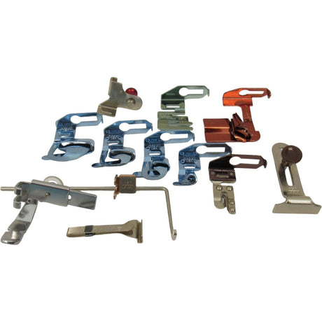 Greist Low Shank Attachments Set - Singer Models 15, 27, 66, 99, 201, 221 - 12 Pieces - Central Michigan Sewing Supplies