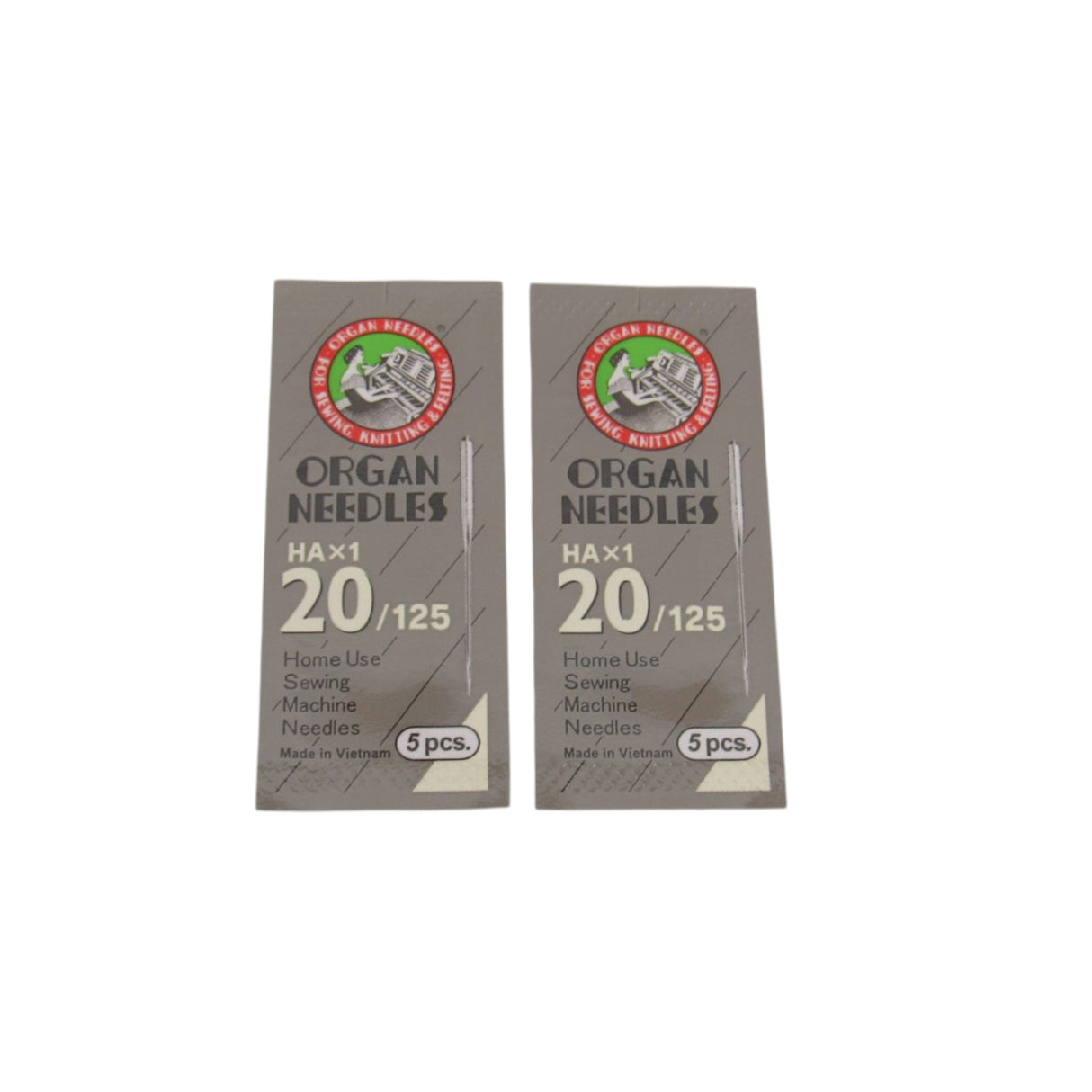 Organ Standard Point Sewing Machine Needles 15X1 - General Purpose (10-Pack)