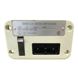 Genuine Elna Type 62C Side Cover w/ Power Switch & 3-Pin Receptacle Horizontal Center Pin OEM