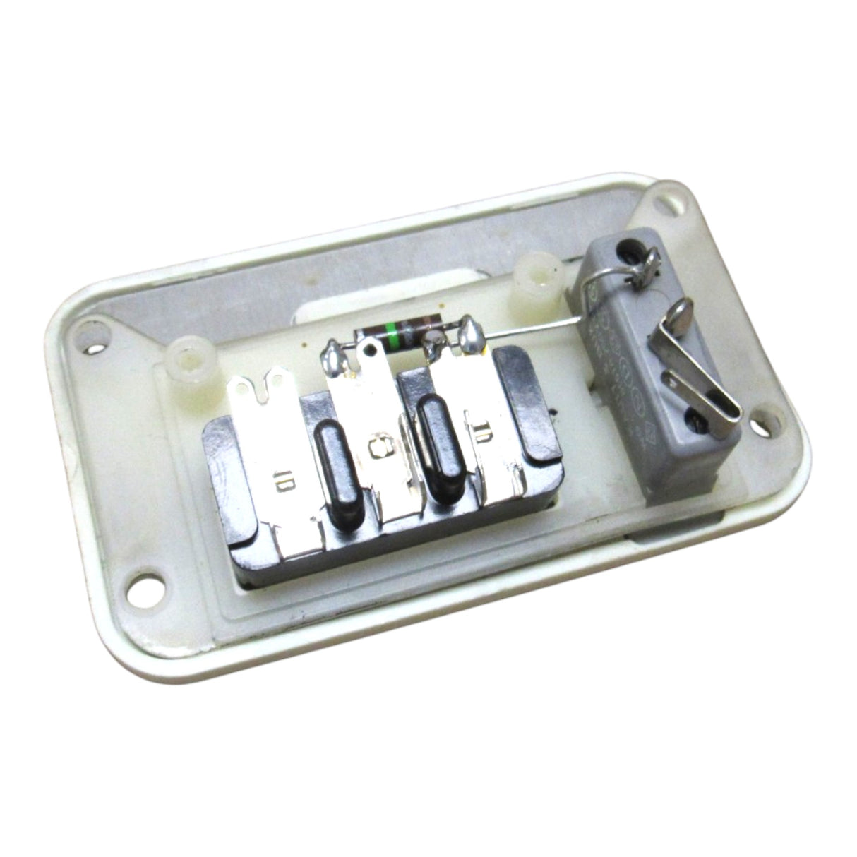 Genuine Elna Type 62C Side Cover w/ Power Switch & 3-Pin Receptacle Horizontal Center Pin OEM