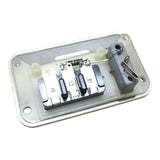 Genuine Elna Type 62C Side Cover w/ Power Switch & 3-Pin Receptacle Horizontal Center Pin OEM