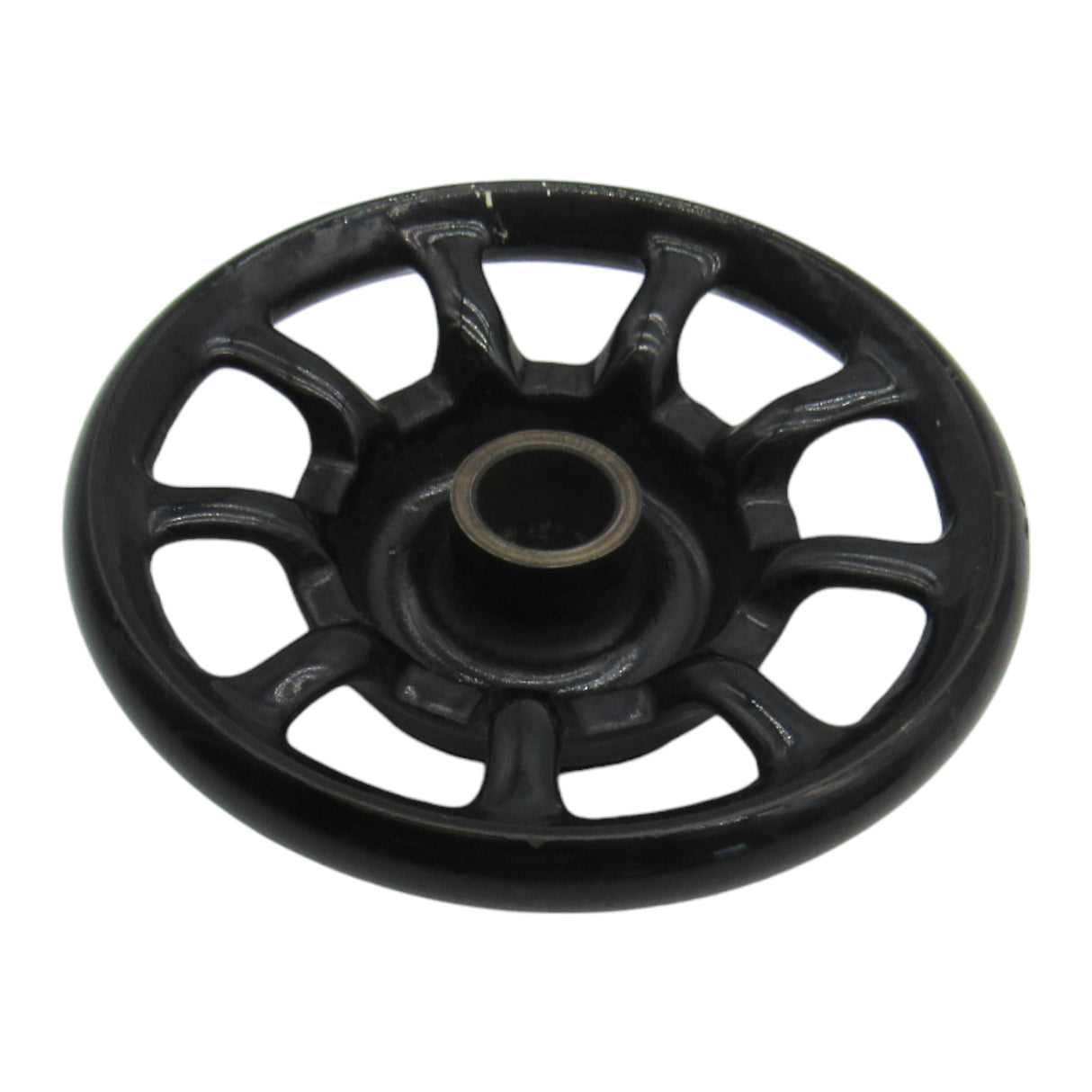 Original 9 Spoke Hand Wheel - Black - Fits Singer Models 15, 66, 99, 28 - Central Michigan Sewing Supplies