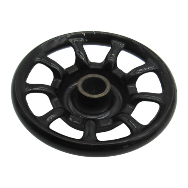 Original 9 Spoke Hand Wheel - Black - Fits Singer Models 15, 66, 99, 28 - Central Michigan Sewing Supplies