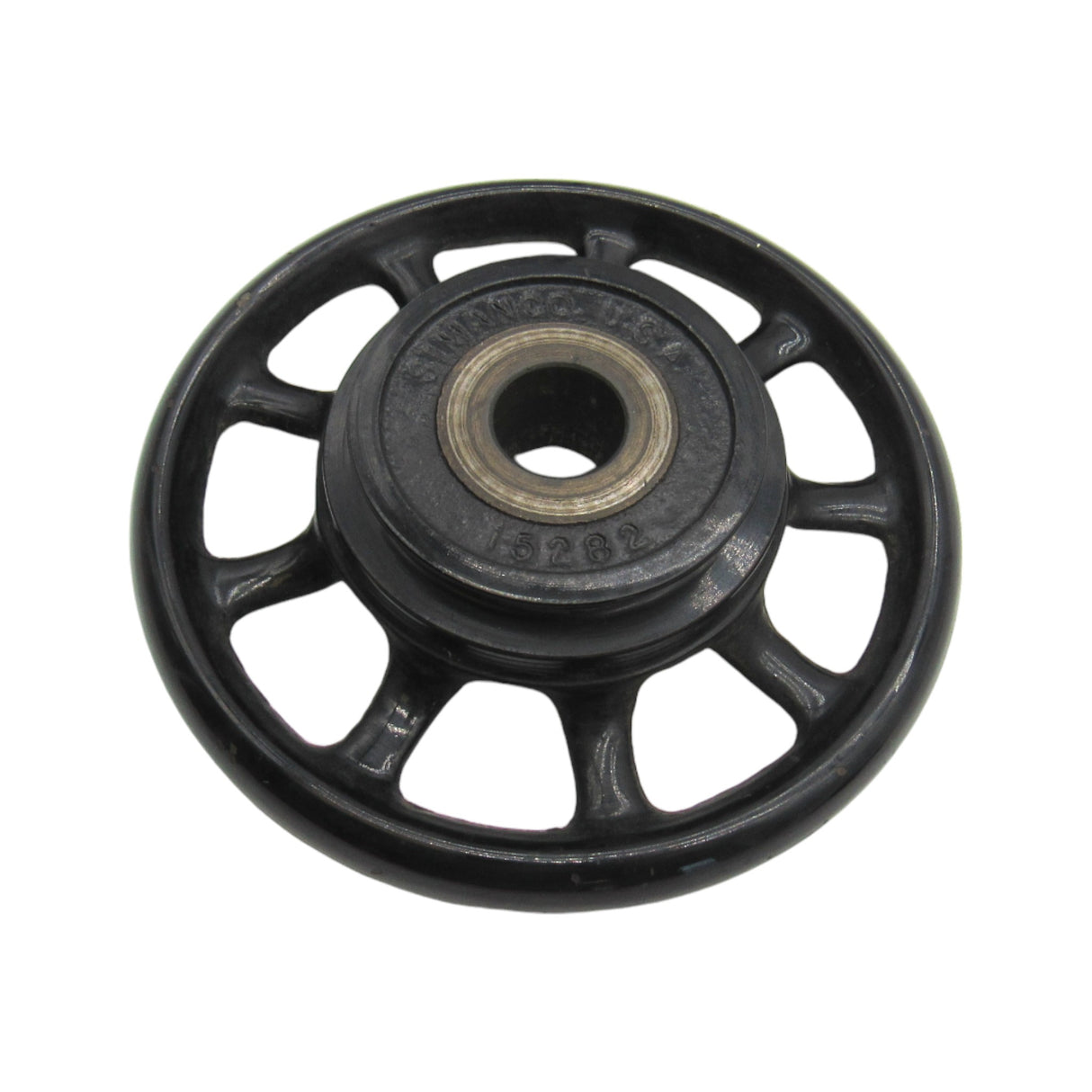 Original 9 Spoke Hand Wheel - Black - Fits Singer Models 15, 66, 99, 28 - Central Michigan Sewing Supplies