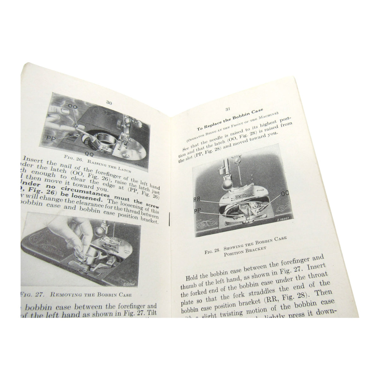 Vintage Original Singer Sewing Machine Model 66-16 Instruction Manual - Central Michigan Sewing Supplies