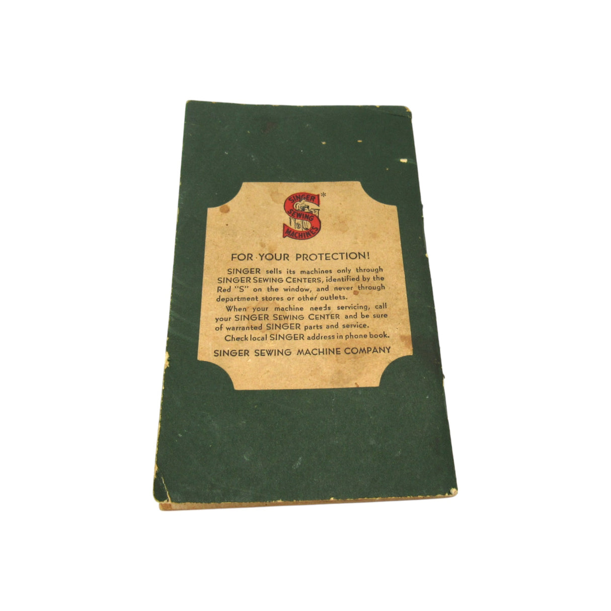 Original Singer Sewing machine Model 221-1 Instruction Manual - Central Michigan Sewing Supplies