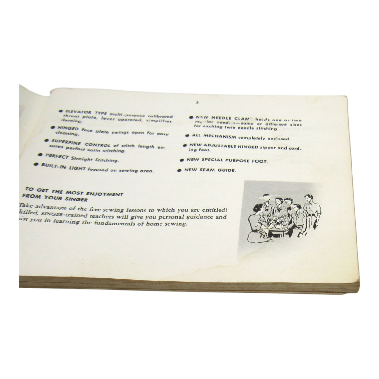 Original Singer Sewing Machine Model 401A Instruction Manual - Central Michigan Sewing Supplies