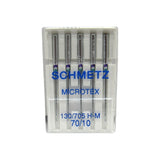 Schmetz Microtex Needles Fits Singer Models 15, 27, 28, 66, 99, 201, 221, 301, 401, 403, 404, 500, 503, Most Home Machines - Central Michigan Sewing Supplies