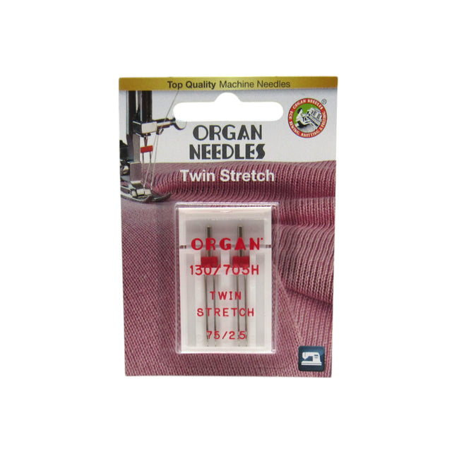 Organ Sewing Machine Twin Stretch Needle - 2.5 mm Wide - Central Michigan Sewing Supplies