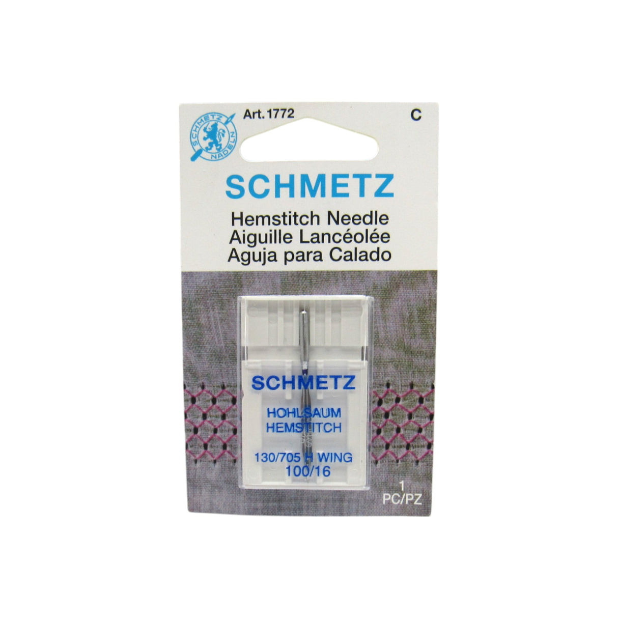 Schmetz Hemstitch Sewing Machine Needle 15x1 - Central Michigan Sewing Supplies