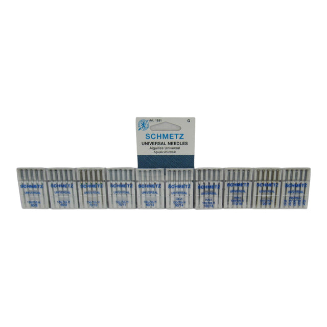 Schmetz Sharp Point Needles 15x1 Available in size 8, 9, 10, 11, 12, 14, 16, 18, 19 - Central Michigan Sewing Supplies