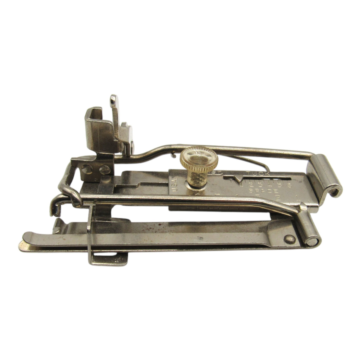 Original Greist Low Shank Tucker Attachment Fits Models 27, 28, 15, 66, 99, 201 - Central Michigan Sewing Supplies
