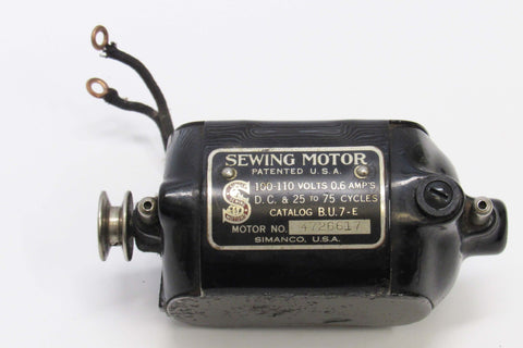 Vintage Original Singer Motor B.U. 7-E - Central Michigan Sewing Supplies