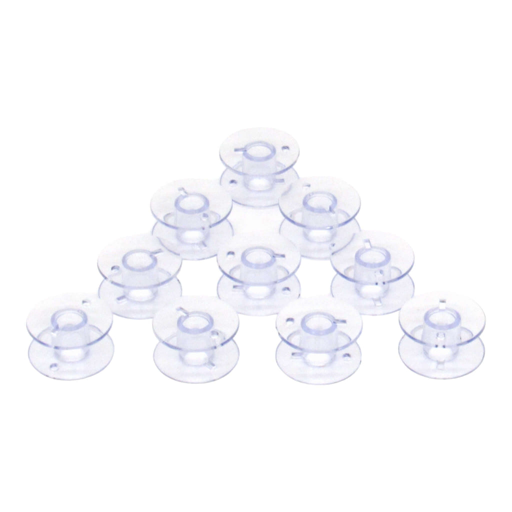(10) Plastic One Piece Bobbins - Brother Part # X52800150T - Central Michigan Sewing Supplies