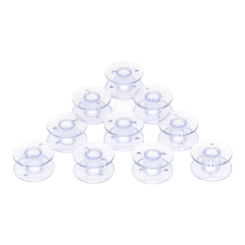 (10) Plastic One Piece Bobbins - Brother Part # X52800150T