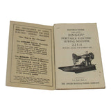 Original Singer Sewing machine Model 221-1 Instruction Manual - Central Michigan Sewing Supplies