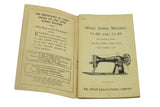 Vintage Original Singer Sewing Machine Model 15-88 and 15-89 Instruction Manual - Central Michigan Sewing Supplies