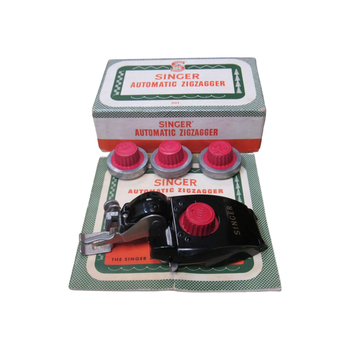Singer Automatic Zigzagger Attachment #161103 - Slant Needle Models 301, 301A, 404 with Cams - Central Michigan Sewing Supplies