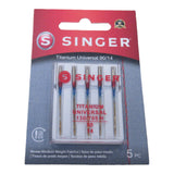 Sewing Machine Needles - Singer Brand Red #2020T - Titanium Point 5 pack - Central Michigan Sewing Supplies