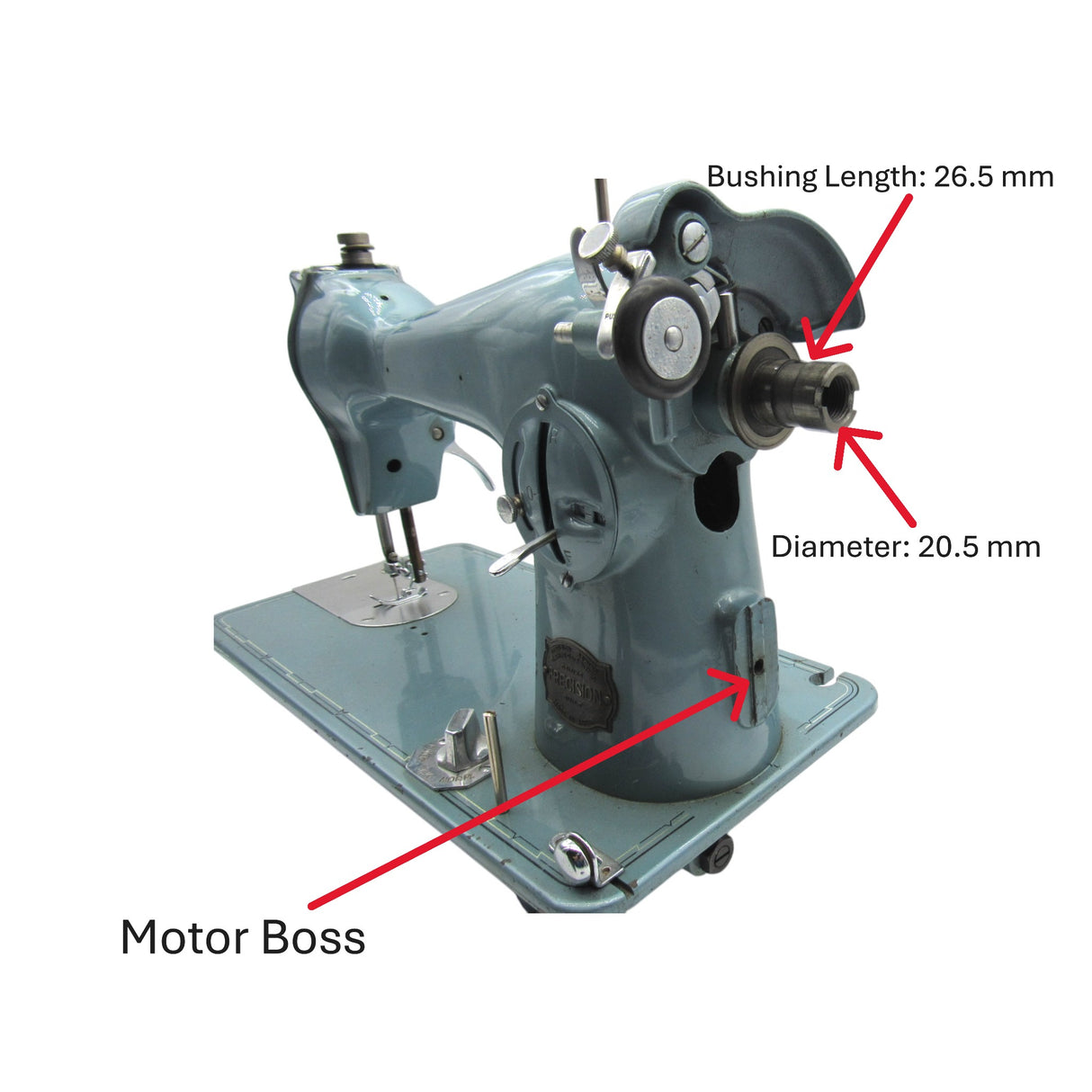 Hand Crank for Sewing Machines with Spoke Hand Wheels - Central Michigan Sewing Supplies