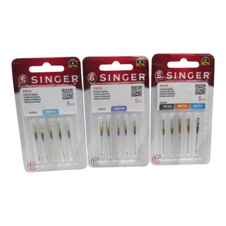 Machine Needles - Singer Brand Yellow #2045 Available in Size 12, 14, 16 Ball Point - Central Michigan Sewing Supplies