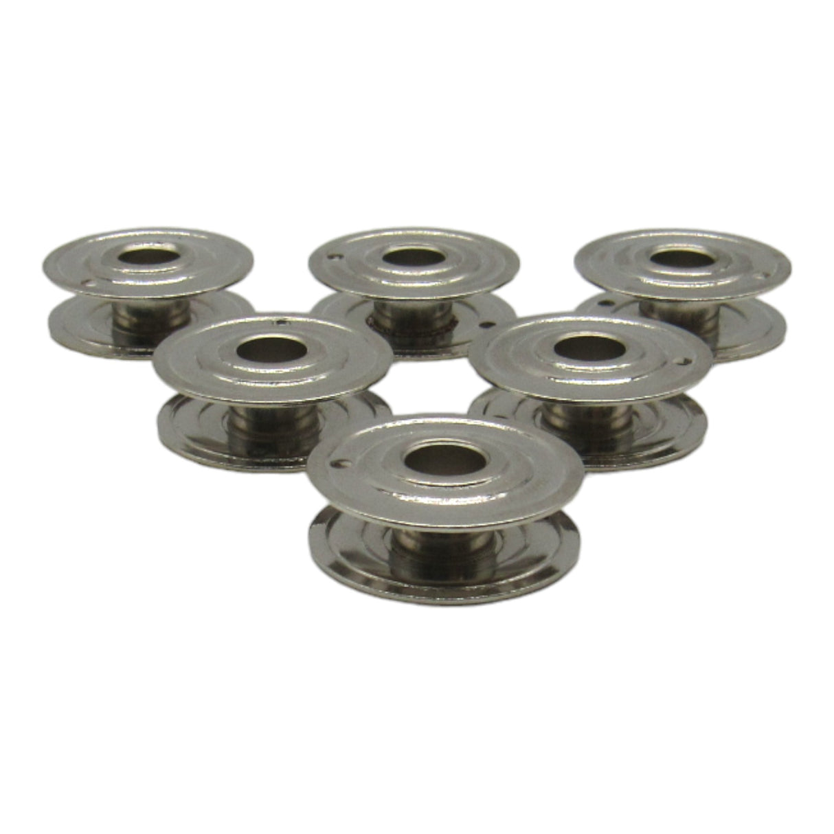 6 Metal Rotary Bobbins for Kenmore 117, White - Part #744 - Central Michigan Sewing Supplies