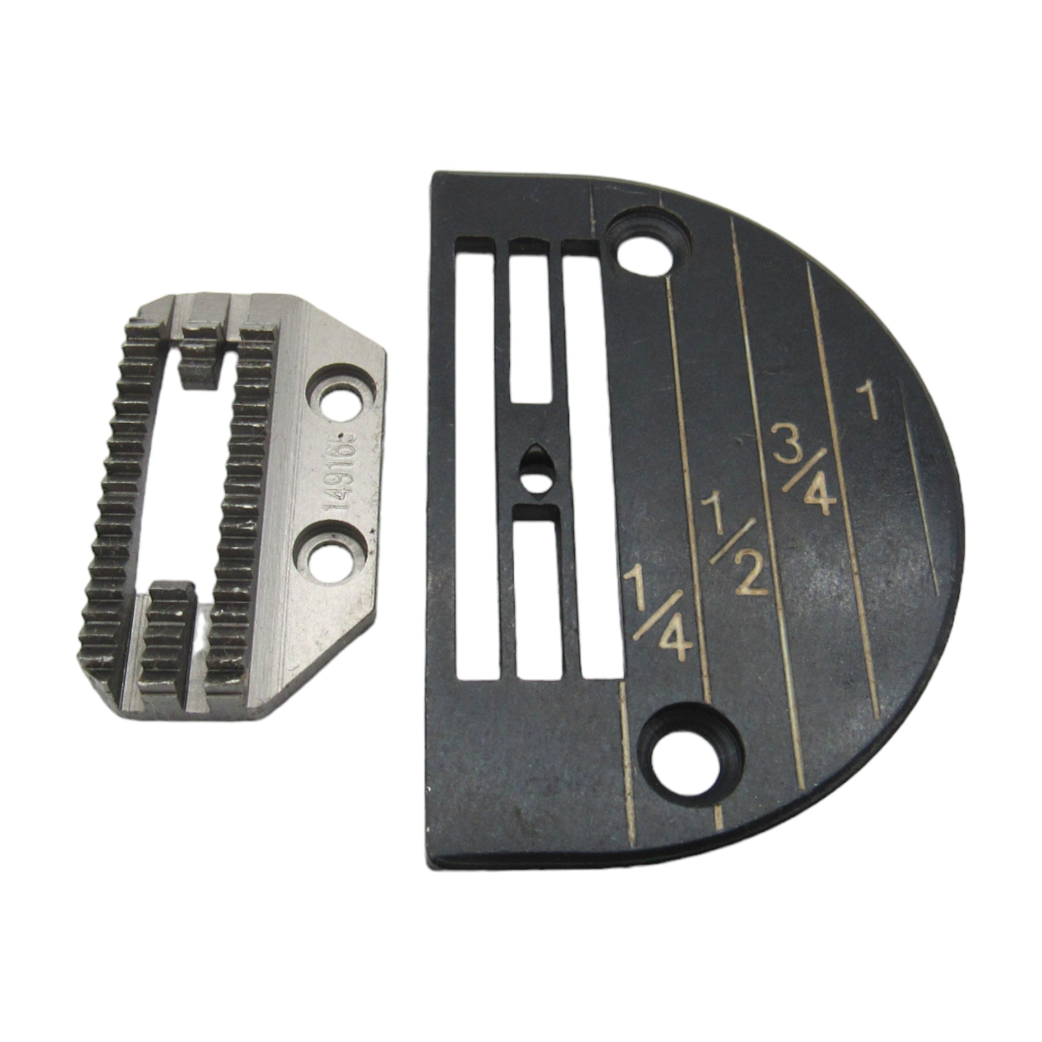 Saudade① REWIND × 02 DESIGN LABORATORY Needle Plate & Feed Dog Set Singer # 149165 & 143169 heavy duty