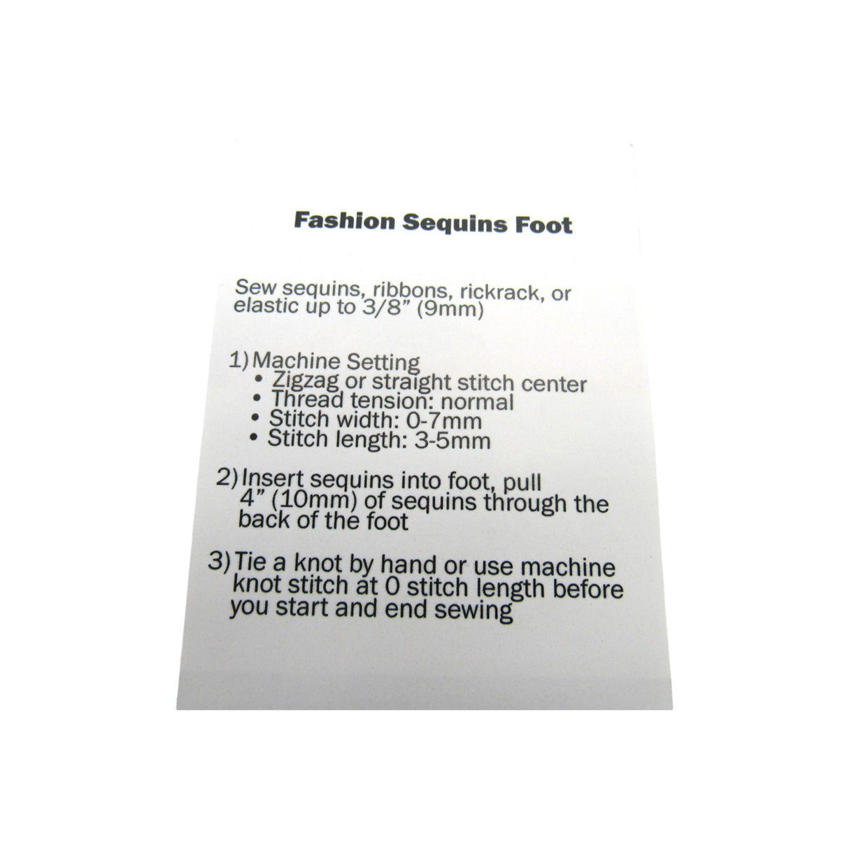 Fashion Sequins Foot - Slant Needle - Central Michigan Sewing Supplies