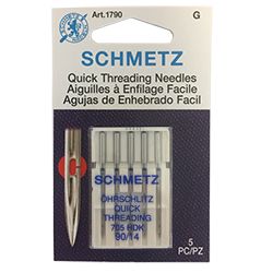 Schmetz Quick Threading Needles 15x1 Available in size 12, 14 - Central Michigan Sewing Supplies