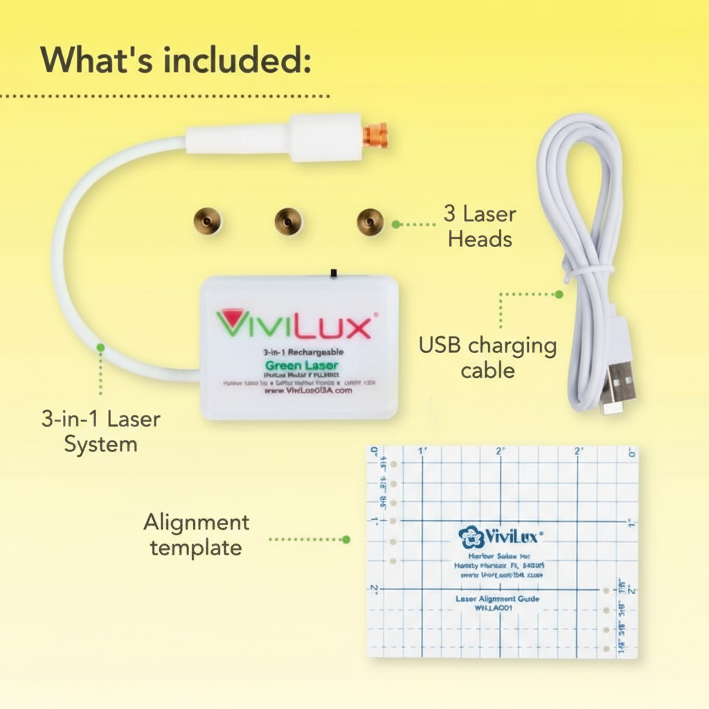 ViviLux 3-in-1 Rechargeable Laser Sewing Guide System