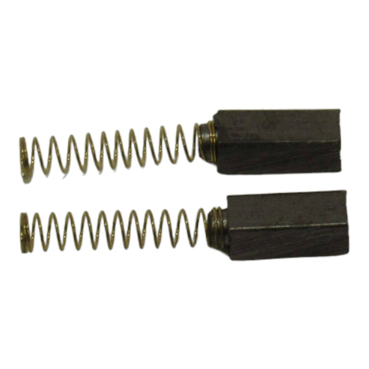 Brush Spring (2) Carbon Motor Brushes Medium Size with Springs 5.3 mm x 4.7 mm x 12