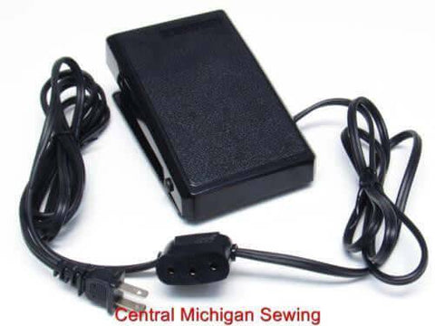 New Replacement Electronic Foot Control - Fits Singer Model 15, 66, 99, 201, 206, 221, 306, 319 - Central Michigan Sewing Supplies