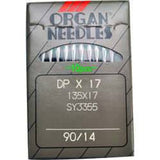 Organ Industrial Sewing Machine Needles STANDARD POINT 135x17, DPx17 Availabe in Size 14, 16, 18, 20, 21, 22, 24 Fits Singer Models 111W, 111G, 211W, 211G, 153W1, 153W3, 153W4, 168W, 168G, 410W - Central Michigan Sewing Supplies