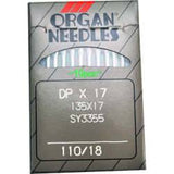 Organ Industrial Sewing Machine Needles STANDARD POINT 135x17, DPx17 Availabe in Size 14, 16, 18, 20, 21, 22, 24 Fits Singer Models 111W, 111G, 211W, 211G, 153W1, 153W3, 153W4, 168W, 168G, 410W